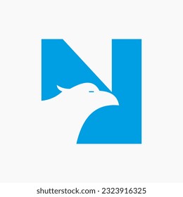 Letter N Adle Logo Design. Vektor-Vektorvorlage für Verkehrszeichen