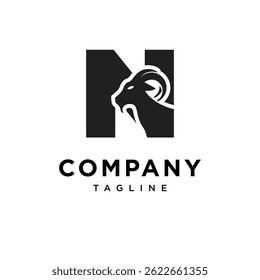 Letter N Eid Al-Adha Logo Icon Vector