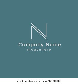 Letter N element logo design