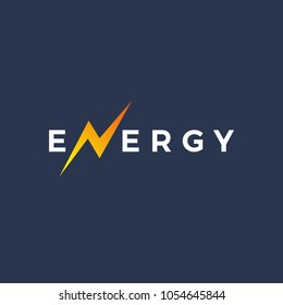 Letter N energy logo icon design template elements