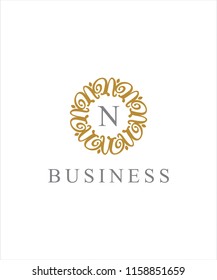 
Letter N Frame Logo Icon 001