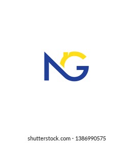 Letter N G  icon logo design template.