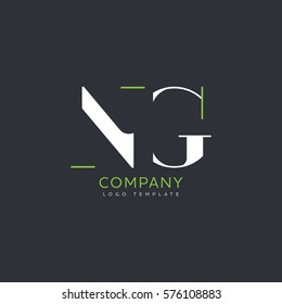 Letter N G initial logo