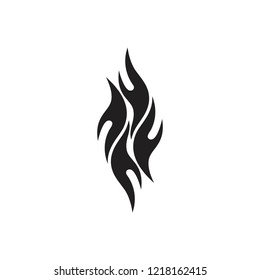 letter n grunge flame shape logo 