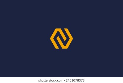 letter n with hexagon logo icon design vector design template inspiration