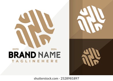 Letter N Hexagon Logo Icon Vector Design. Creative simple logos designs illustration