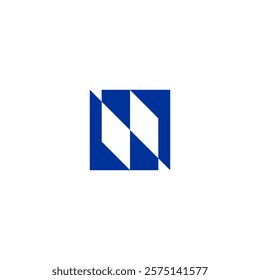 Letter N iabstract sy,bol nfinite Logo. innovation, business, finace icon mark blue