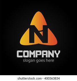 Letter N icon design
