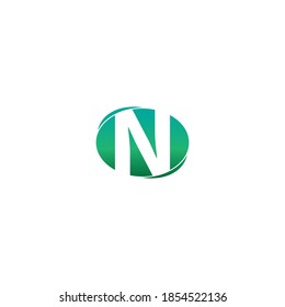 Letter N icon logo creative design vector