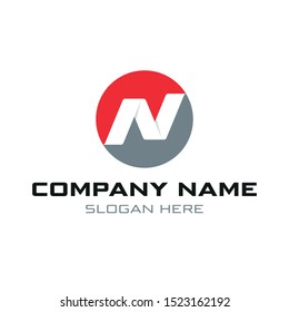 Letter N Icon Logo Template