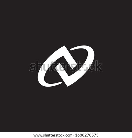 letter n initial logo template vector eps Foto stock © 