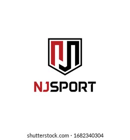 Letter N & J logo design. Awesome N & J logo. A letter N with J logotype.