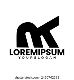 letter N K  creative  icon logo design 