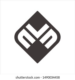 Letter N L N Vector Logo. Square Icon and Symbol. Eps 10.