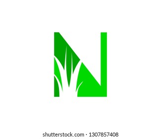 Letter N Lawn Logo