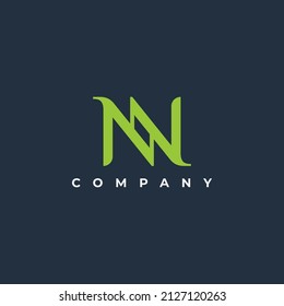 letter n and leaf logo template. vector icon and illustration of the letter N