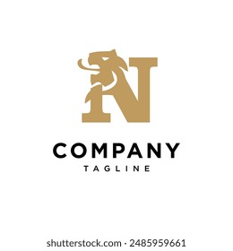 Letter N Lion elegant logo icon vector template.eps
