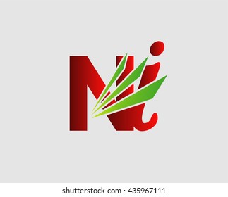 Letter N and i logo
