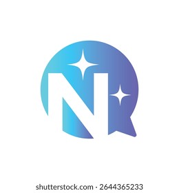 Letter N logo, N logo, AI logo set, modern and minimal design, tech-inspired, colorful icons and symbols, suitable for artificial intelligence, innovation, branding, startups, and digital identity.