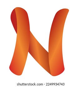 Letter N logo beautiful design vector format 