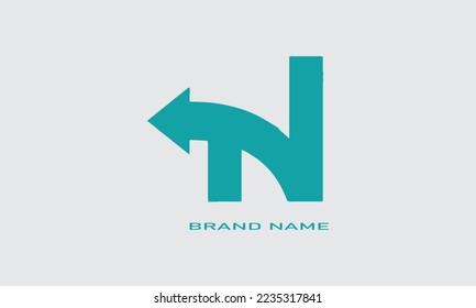 Letter N logo, company logo, dynamic, minimalism, simple logo template, alphabet letters, for companies and individuals, business promotion and advertising