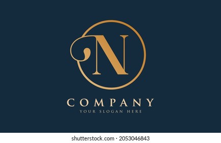 Letter N Logo With Creative Modern Business Typography Vector Template. Creative Abstract Letter N Logo Design