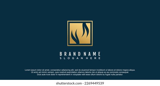 Letter N logo with creative and unique style design icon premium vector