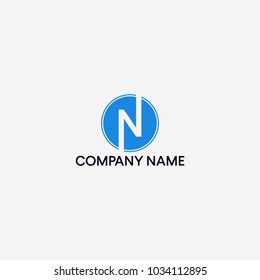 Letter N logo design