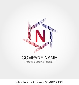 Letter N Logo Design