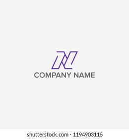 Letter N logo design