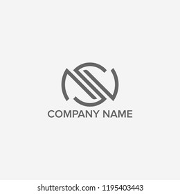 Letter N logo design