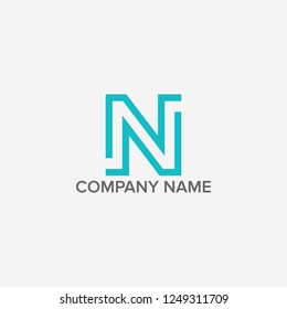 Letter N logo design