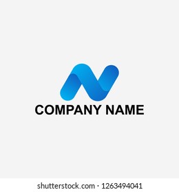 Letter N logo design