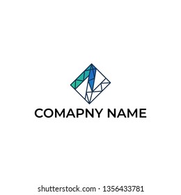 Letter N logo design