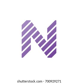 Letter N logo design