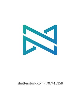 Letter N logo design