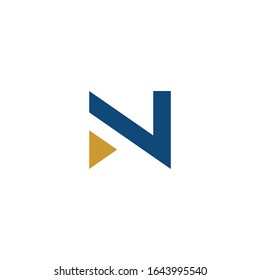 Letter N logo design concept.