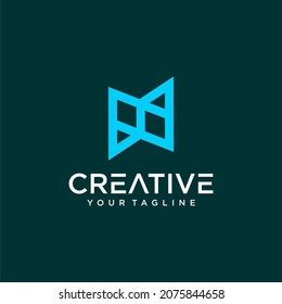 letter n logo design concept