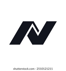 Letter N logo design for construction, building, real estate, home, and property. An awesome trendy and minimal N home logo design.