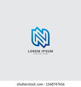 Letter N Logo Design. Creative letter n vector icon