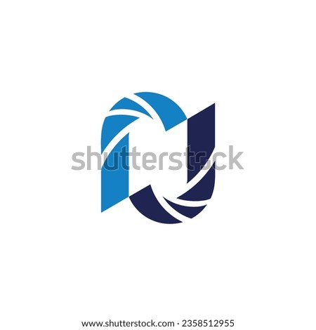 Letter N logo design element vector with creative concept Foto stock © 