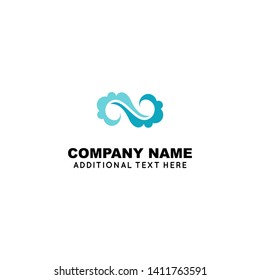 letter N logo design inspiration. Vector elements for labels, logos, badges, stickers, icons or any purpose logo. infinite