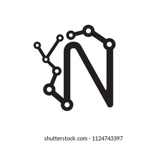 Letter N Logo Design Template