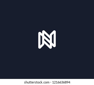 letter N logo design template