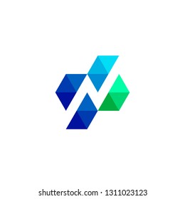 Letter N Logo Design Template