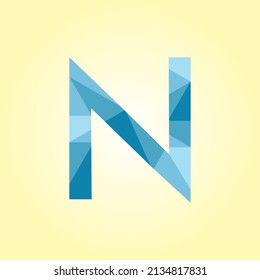 Design-Vorlage für Buchstaben N-Logo