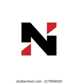 Letter N logo design template 