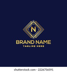Letter N logo design template elements, Vector illustration.
