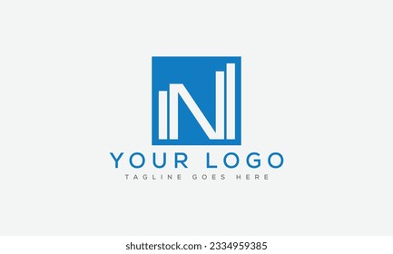 Letter N logo design template vector illustration.