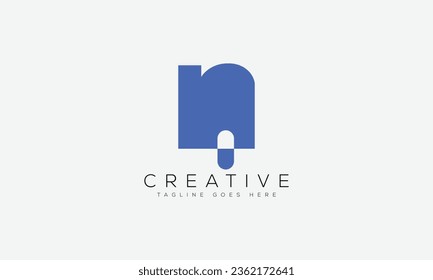 Letter N logo design template vector illustration.